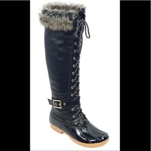 Brand New Waterproof Black Duck Boots